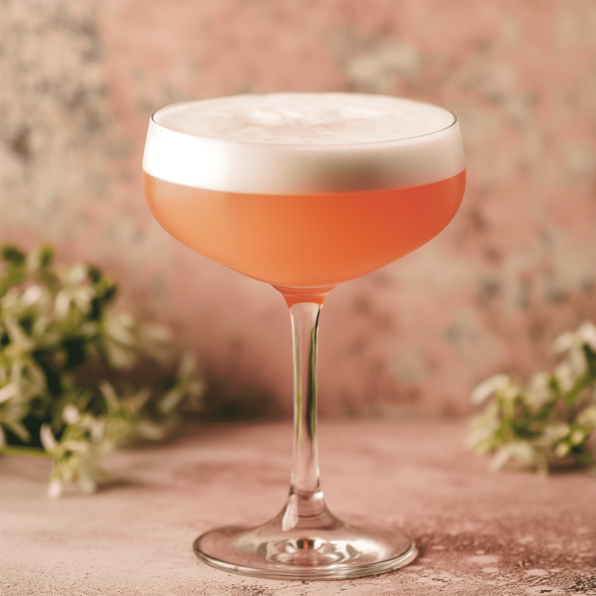 Pink Lady Cocktail med gin, apple jack, citronjuice, äggvita & grenadine