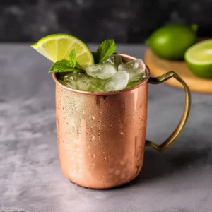 Moscow Mule med vodka, ginger beer & limejuice