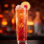 Family Bond med XinGin, Aperol, citronjuice, hallonsockerlag & soda