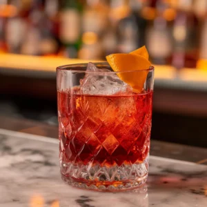 Negroni Sbagliato med Campari, söt vermouth & prosecco