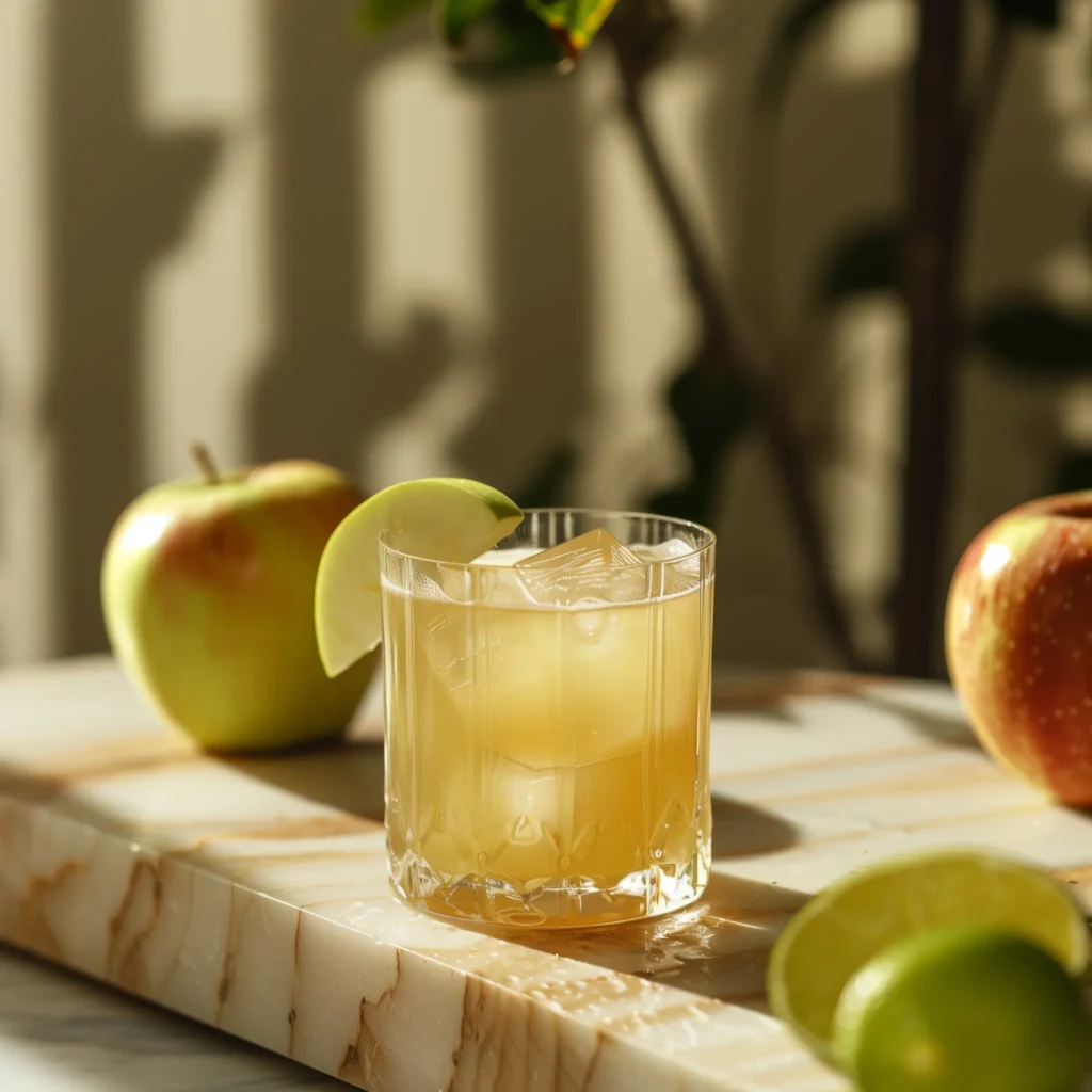 Apple Business Apple Business med gin, äpplejuice, limejuice & honung