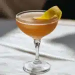 Allegheny Cocktail med bourbon, torr vermouth, creme de mûre, citronjuice & angostura bitters