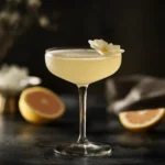 Fleur de Paradis med gin, st germain, grapefrukt, citron, socker, orange bitters & champagne