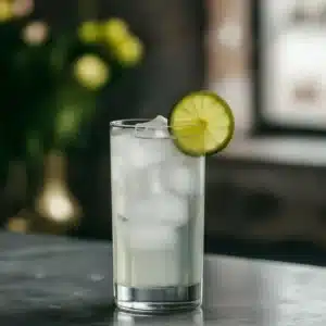 Gin Rickey med gin, limejuice & soda