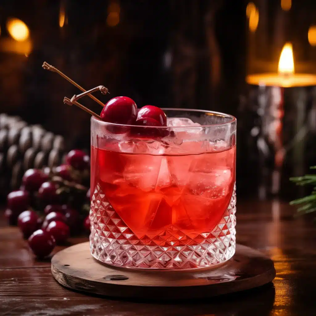 Christmas Punch Christmas Punch med rom, tranbär, körsbär, sockerlag, allkrydda, ingefära, muskot & ginger ale