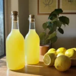 Limoncello med citroner, vatten, socker & alkohol