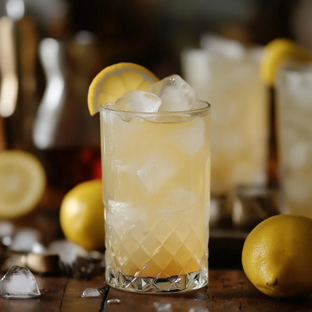 Texas Lemonade med bourbon & lemonade