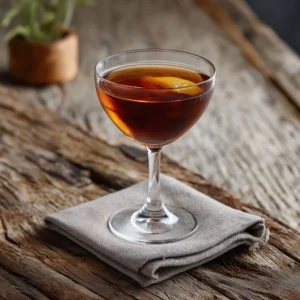 Delmonico med gin, brandy, söt vermouth, torr vermouth & angostira bitter