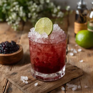 Don´s own Grog med tre sorters rom, björnbärslikör, demararasockerlag, limejuice & bitters samt grenadin