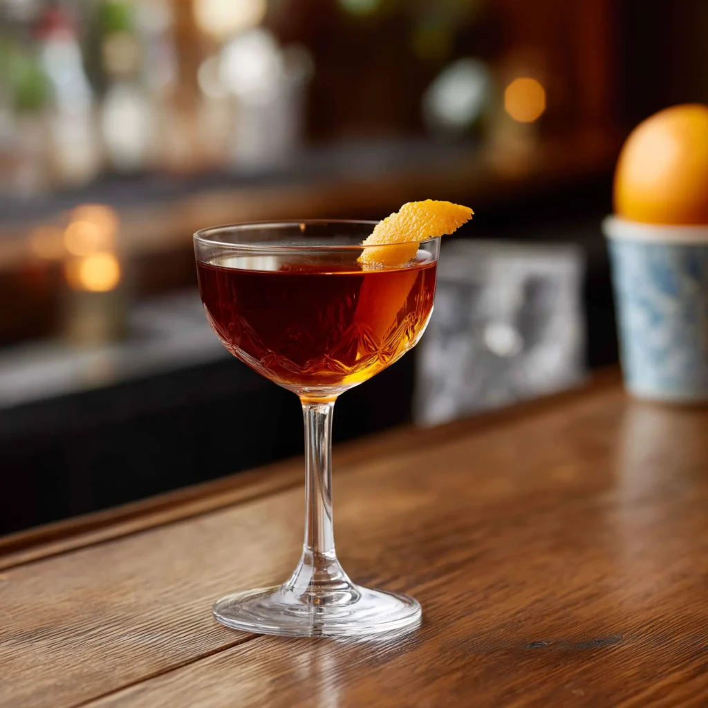 Martinez Martinez med gin, söt vermouth, maraschino & orange bitters