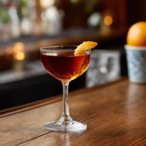 Martinez med gin, söt vermouth, maraschino & orange bitters