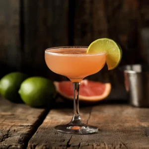 Siesta med tequila, limejuice, grapedruktjuice, sockerlag, campari