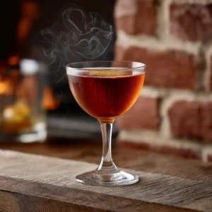 Smoking Hand med skotsk whisky, islay whisky, söt vermouth, campari & chokladbitters