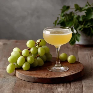 Corleone med gin, grappa, gröna druvor, citronjuice, sockerlag & apelsinbitters