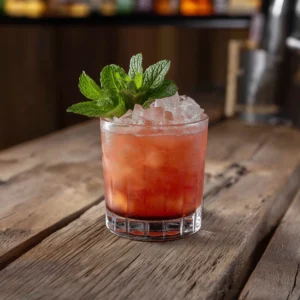 Place D´Armes med whisky, citronjuice, apelsinjuice, limejuice & grenadine