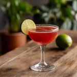 Queen’s Park Hotel Super Cocktail med rom, söt vermouth, limejuice, grenadine & angostura bitters