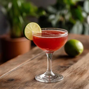 Queen’s Park Hotel Super Cocktail med rom, söt vermouth, limejuice, grenadine & angostura bitters