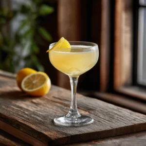 Yellow Belly Martini med citronvodka, limoncello, citronjuice & sockerlag