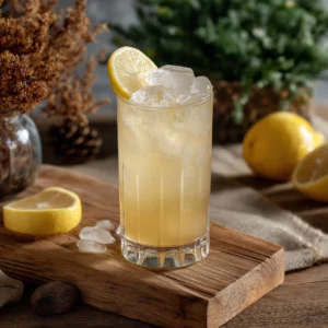 Cold Whisky Punch med whisky, citronjuice, sockerlag & soda eller vatten