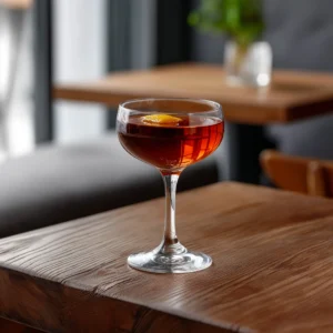 The Dandy med bourbon, dubonnet, triple sec & bitters