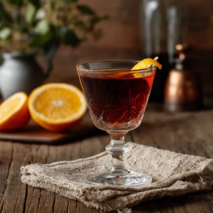 Deshler med whisky, dubonnet, cointreau & peychauds bitter