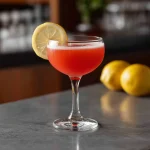 Fort Lauderdale med gin, campari, apricot brandy orgeat & citronjuice