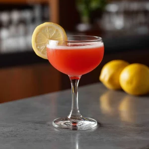 Fort Lauderdale med gin, campari, apricot brandy orgeat & citronjuice