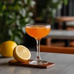 Maverick med gin, aperol, citronjuice & ingefärssockerlag