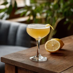 Praying Mantis med islay whisky, gran classico, citronjuice & ingefärssockerlag
