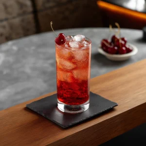 Dirty Shirley med vodka, grenadine & 7up