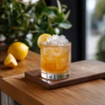 Fitzgerald med gin, citronjuice, sockerlag, aromatiska bitter & saltlösning