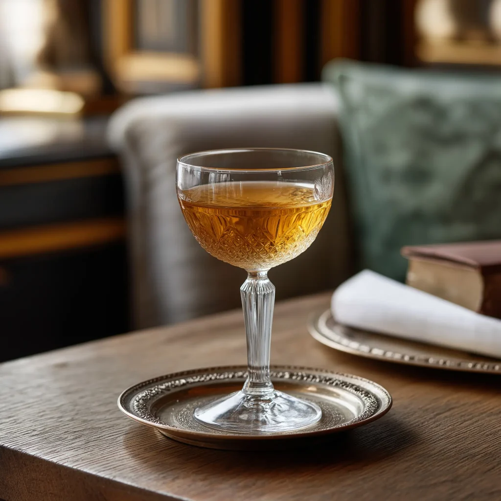 Savoir Faire med gin, torr vermouth, gul chartreuse, benedictine DOM & orange bitters