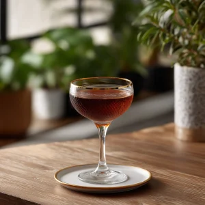 Froupe cocktail med cognac, söt vermouth, benedictin D.O.M & bitters