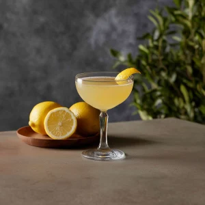 King´s Jubilee med ljus rom, marashinolikör & citronjuice