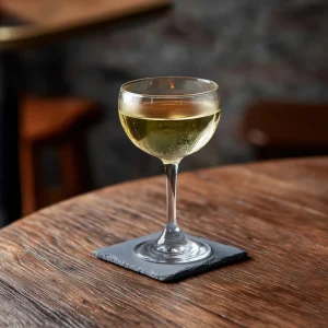 Moonshine Martini med gin, torr vermouth, marashinolikör & absinthe