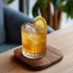 The Stark med bourbon, citronjuice, honungsvatten, gul chartreuse & bitters