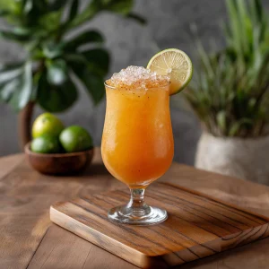 Three dots and a dash görs med mörk rom, spiced rom, limejuice, apelsinjuice, allspice, bitters, honungsvatten, falernum