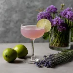 Arte de volar med tequila, creme de violette, lavendelsockerlag & limejuice
