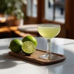 Closing Argument med mezcal, grön chartruse, marashinolikör &limejuice