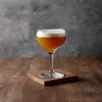 Dizzy Sour med rye whisky, mörk rom, benedictine D.O.M, citronjuice, sockerlag & äggvita