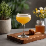Honeysuckle Daiquiri med rom, citronjuice, apelsinjuice & honungsvatten