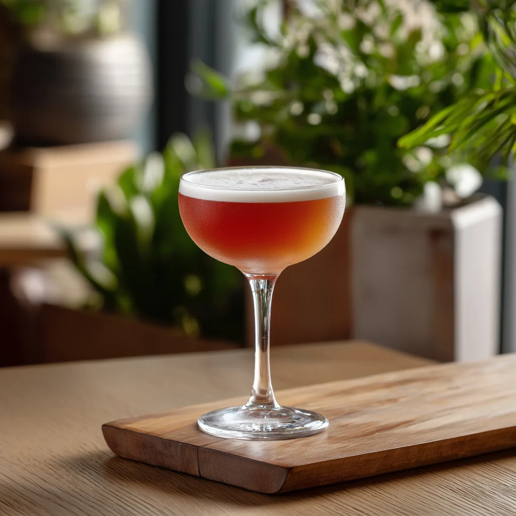 Little Rebel med cognac, applejack. citronjuice, grenadine & äggvita