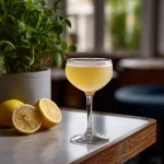 London Calling med gin, fino sherry, citronjuice, sockerlag & orange bitters