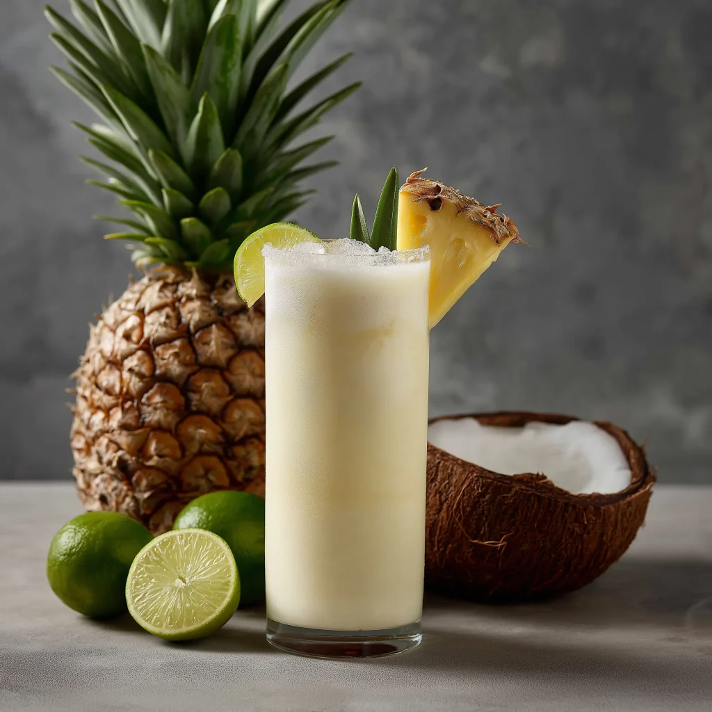 pina colada med rom, ananas, kokos