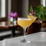 Barracuda med ljus rom, galliano, ananasjuice, limejuice & prosecco