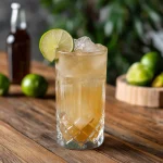 El Burro med tequila, limejuice, sockerlag, bitter & ginger beer