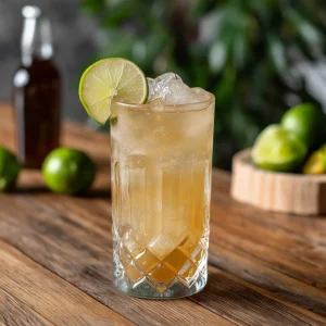 El Burro med tequila, limejuice, sockerlag, bitter & ginger beer