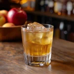 Slynx med mezcal rinse, reposado tequila, apple jack, poire william likör och whisky bitters