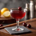 Vodka Cocktail med vodka, körsbärslikör, citronjuice, bitters & saltlösning