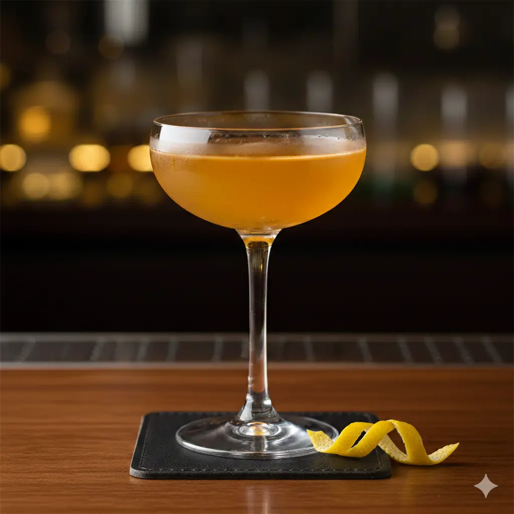 Chevalier med cognac, triple sec, citronjuice, angostura bitter & saltlösning